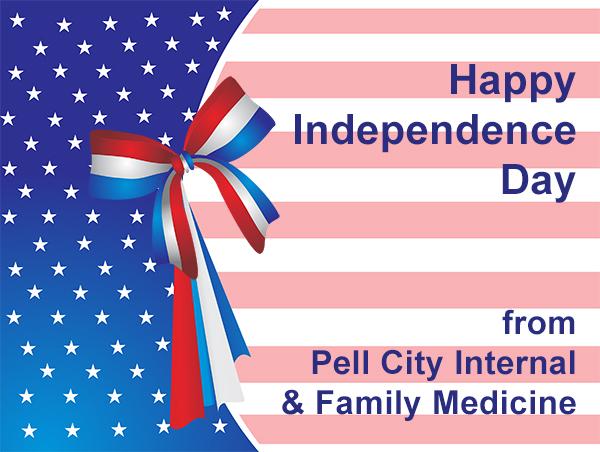 Pell City Internal and Family Medicine announces their 2016 Independence Day Holiday Hours. Offices will be closed Sun & Mon-July 3 & 4, 2016 | 205.884.9000
